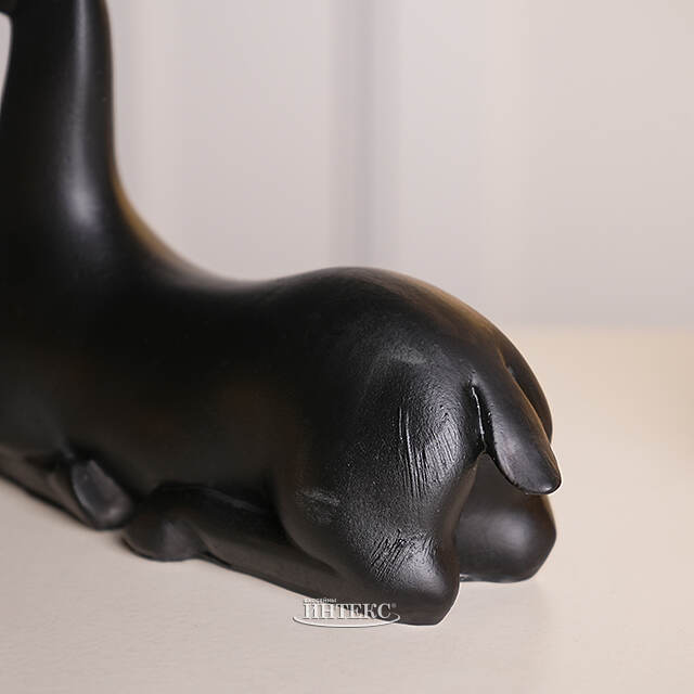 Декоративная фигурка Олень Гаспар 21 см черная Koopman (Купман)