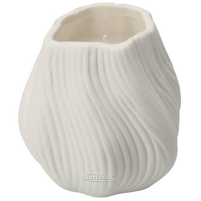 Свеча в стакане Flourish 9 см белая Koopman