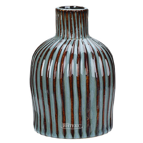 Керамическа ваза-подсвечник Ratio 15 см синяя Koopman