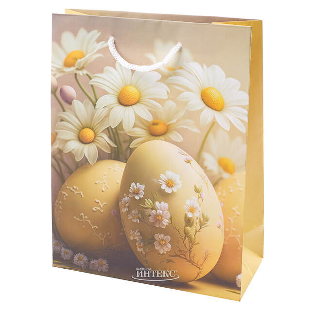 Подарочный пакет Пасхальные Ромашки 23*17 см Koopman (Купман)