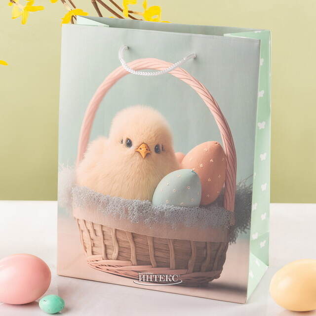 Подарочный пакет Пасхальный Цыпленок 23*17 см Koopman (Купман)