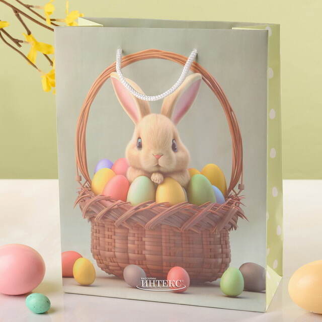 Подарочный пакет Пасхальный Кролик 23*17 см Koopman (Купман)