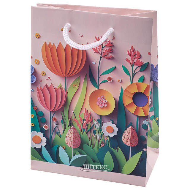 Подарочный пакет Весенний Сад 16*11 см розовый Koopman (Купман)