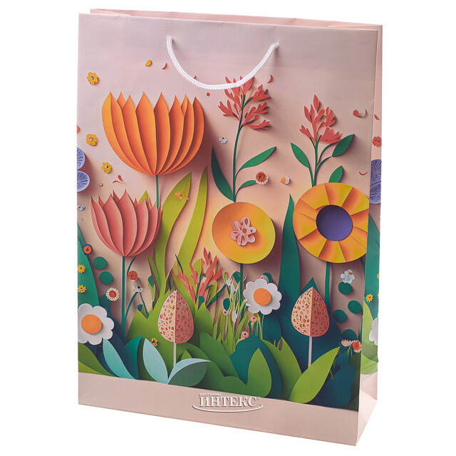 Подарочный пакет Весенний Сад 34*25 см розовый Koopman (Купман)