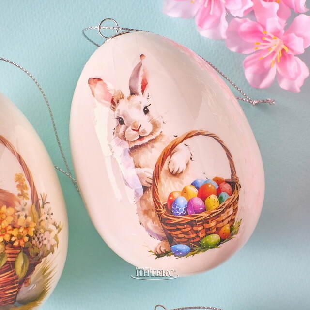 Пасхальные украшения Яйца: Нарядный Кролик 9 см, 4 шт Koopman (Купман)