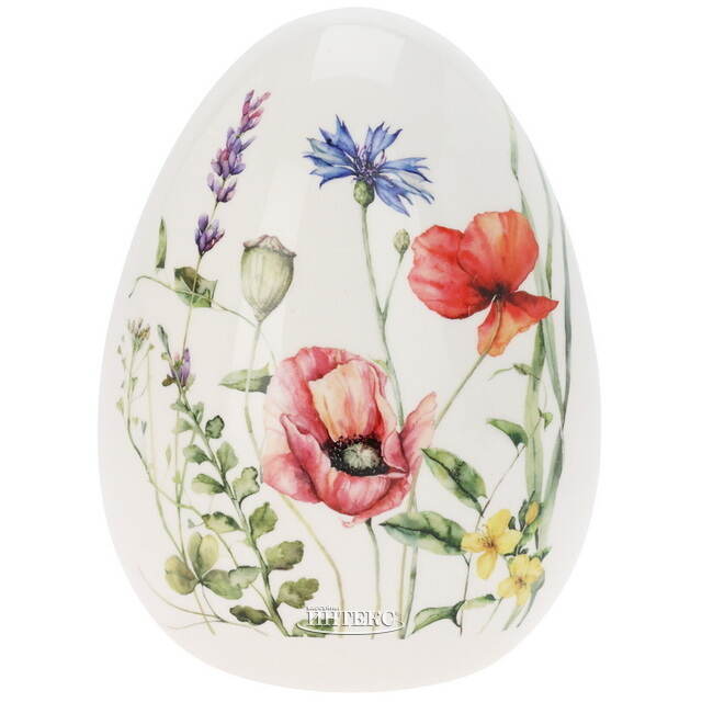 Декоративная фигурка Яйцо - Красные Маки 18*14 см Koopman