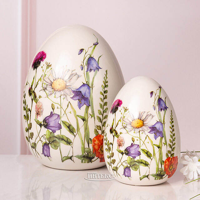 Декоративная фигурка Яйцо - Полевые Ромашки 18*14 см Koopman (Купман)