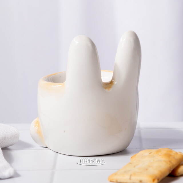 Подставка для пасхального яйца Кролик Питер 7*6 см оранжевая Koopman (Купман)