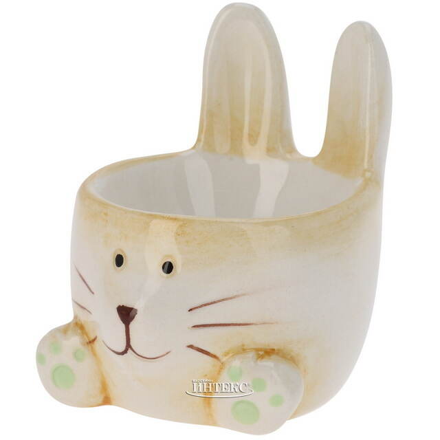 Подставка для пасхального яйца Кролик Питер 7*6 см зеленая Koopman (Купман)