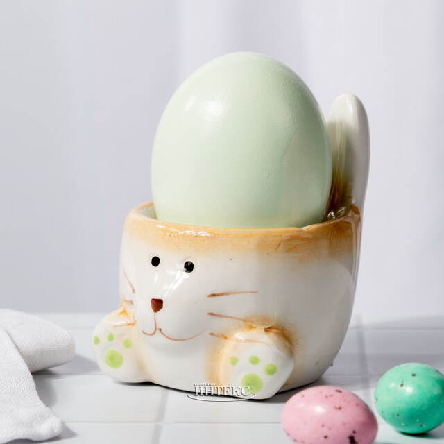 Подставка для пасхального яйца Кролик Питер 7*6 см зеленая Koopman (Купман)