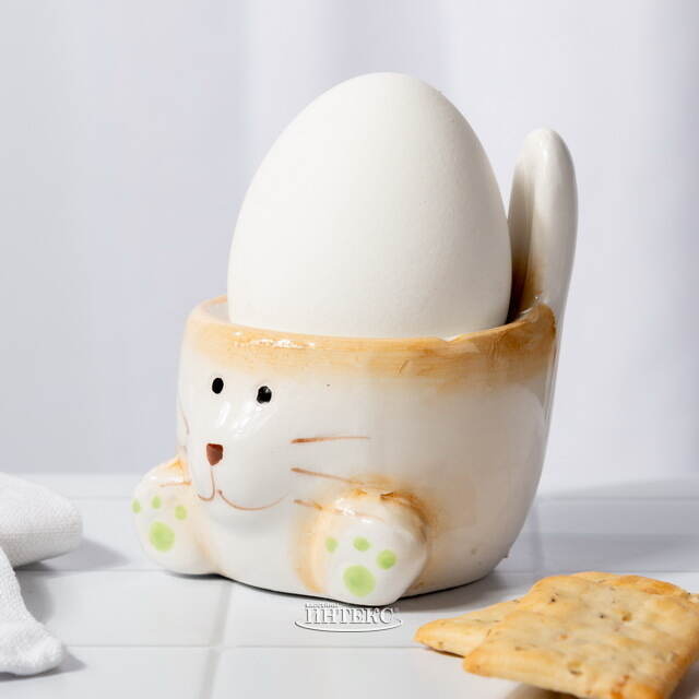 Подставка для пасхального яйца Кролик Питер 7*6 см зеленая Koopman (Купман)