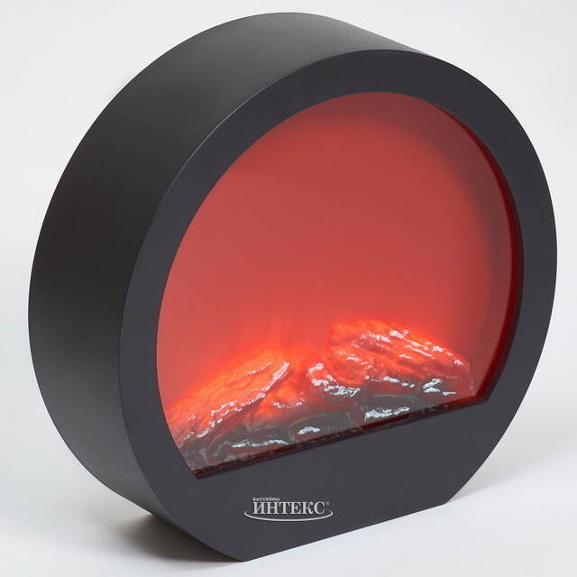 Светодиодный камин Эльблэк 33*34 см, на батарейках Koopman