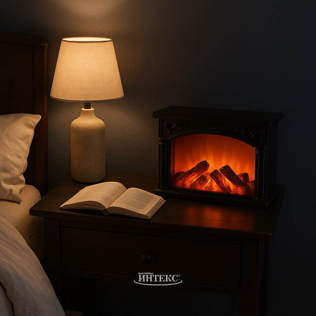 Светодиодный камин Фредегаст 33*24 см, на батарейках Koopman