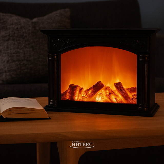 Светодиодный камин Фредегаст 33*24 см, на батарейках Koopman