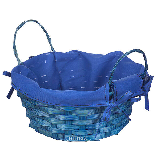 Декоративная корзина Симпл 21*9 см синяя Koopman (Купман)