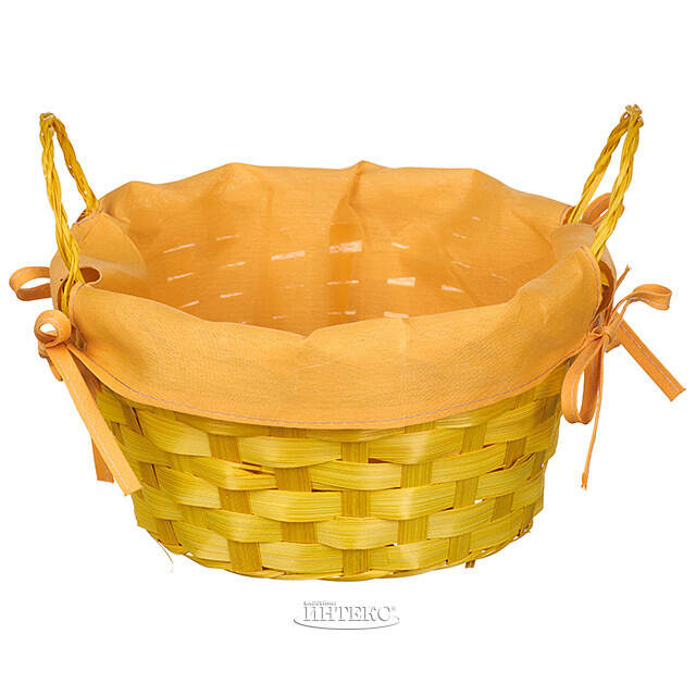 Декоративная корзина Симпл 21*9 см желтая Koopman (Купман)