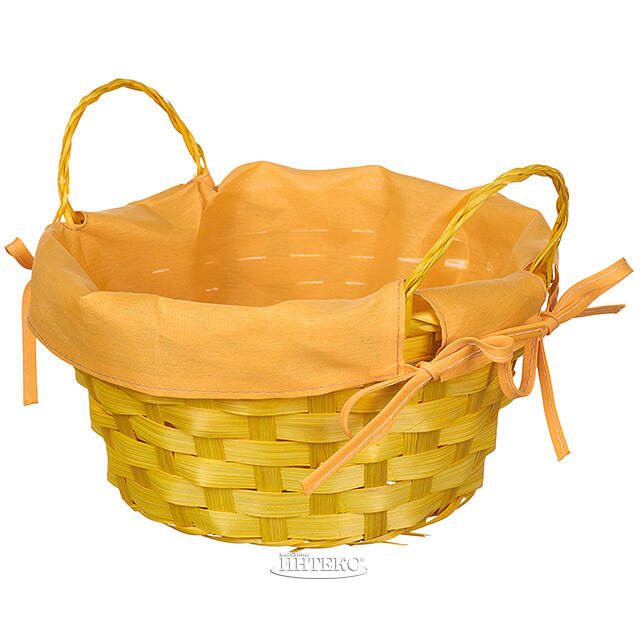 Декоративная корзина Симпл 21*9 см желтая Koopman (Купман)