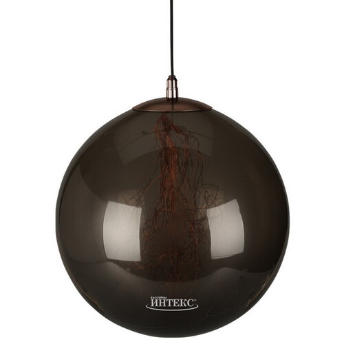 Подвесной светильник-шар Smoky Justine 35 см, 300 теплых белых микро LED ламп, IP44 Koopman