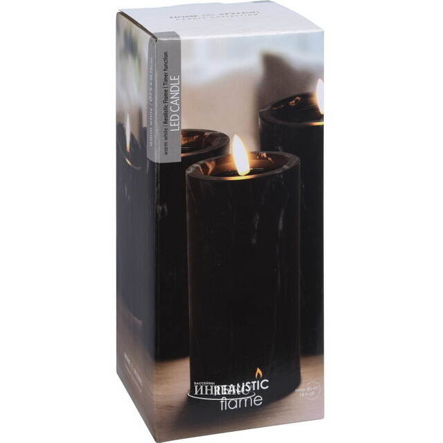 Светодиодная свеча с имитацией пламени Белфорд 12.5 см, на батарейках, таймер Koopman (Купман)