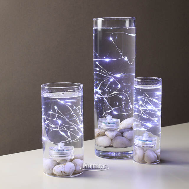 Подводный светильник-гирлянда Роса Оазис 1 м, 20 холодных белых LED Koopman (Купман)