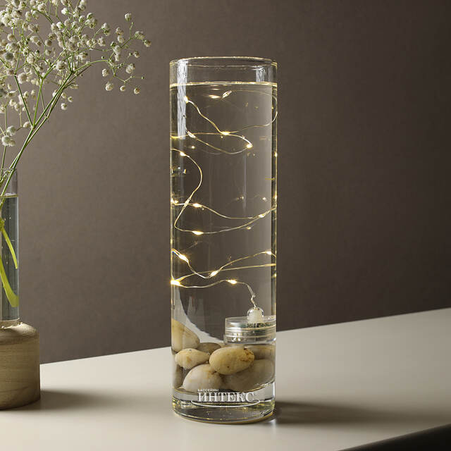 Подводный светильник-гирлянда Роса Оазис 1 м, 20 теплых белых LED Koopman (Купман)