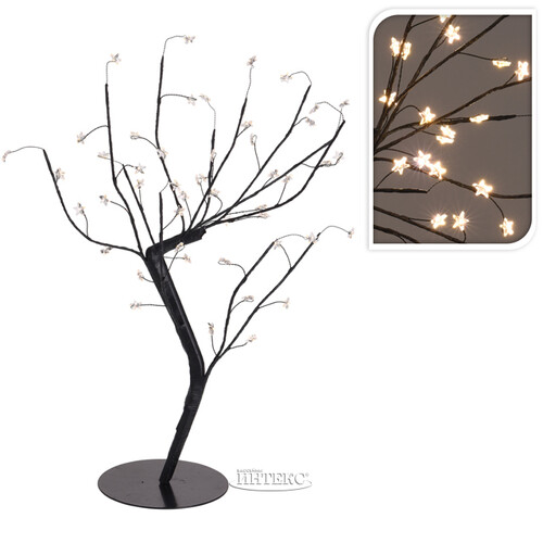 Светодиодное дерево Звездное 45 см, 48 теплых белых LED ламп Koopman