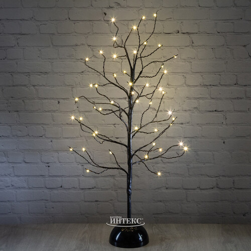 Светящееся дерево Сказочная Липа 60 см, 48 теплых белых мини LED ламп, на батарейках Koopman
