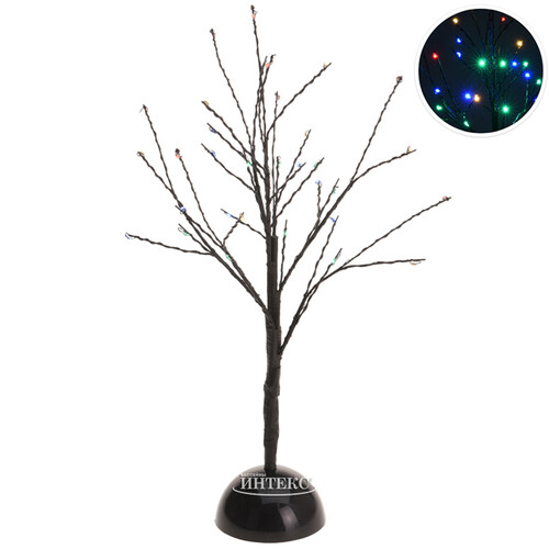 Светящееся дерево Сказочная Липа 40 см, 32 разноцветные мини LED лампы, на батарейках Koopman