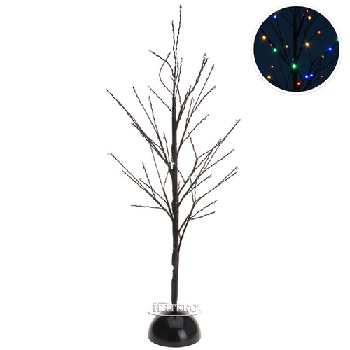 Светящееся дерево Сказочная Липа 60 см, 48 разноцветных мини LED ламп, на батарейках Koopman