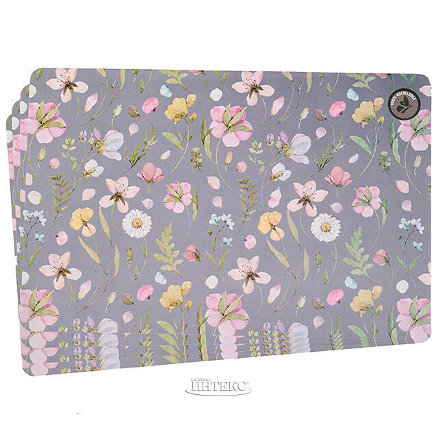 Набор плейсматов Gentle Garden 44*29 см серые, 4 шт Koopman