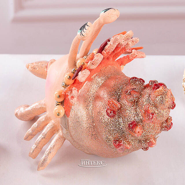 Статуэтка Краб Шарлотта де Монпелье - Коралловые Страсти 15 см розовая Goodwill