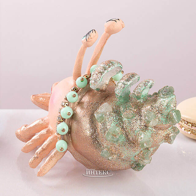 Статуэтка Краб Шарлотта де Монпелье - Коралловые Страсти 15 см зеленая Goodwill
