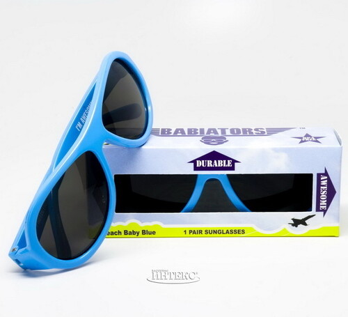 Детские солнцезащитные очки Babiators Original Aviator. Пляж, 0-2 лет, голубой Babiators