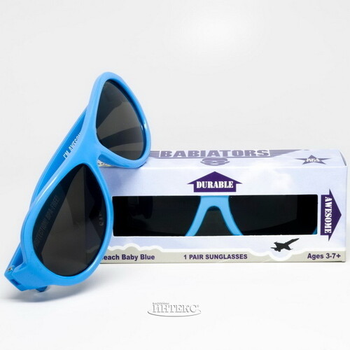 Детские солнцезащитные очки Babiators Original Aviator. Пляж, 3-5 лет, голубой Babiators