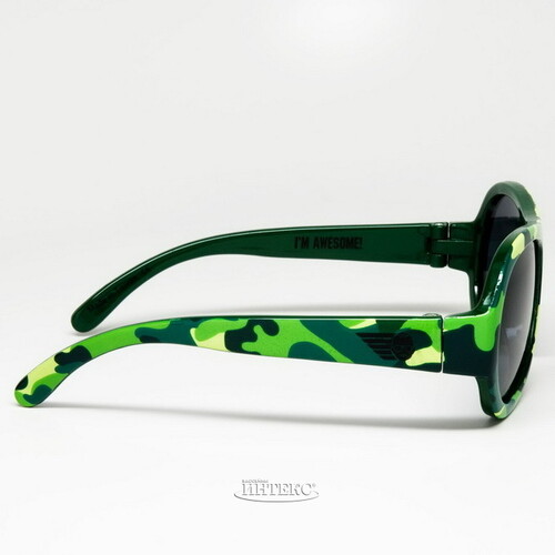 Детские солнцезащитные очки Babiators Polarized. Крутой камуфляж, 0-2 лет, чехол Babiators