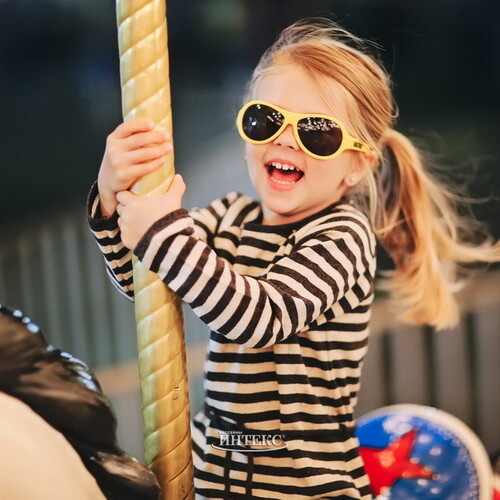 Детские солнцезащитные очки "Babiators Original Aviator. Привет", 0-2 лет, желтый Babiators