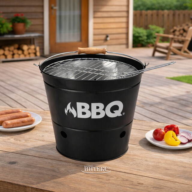 Мангал для барбекю Вудхейвен 40*27 см, черный Koopman