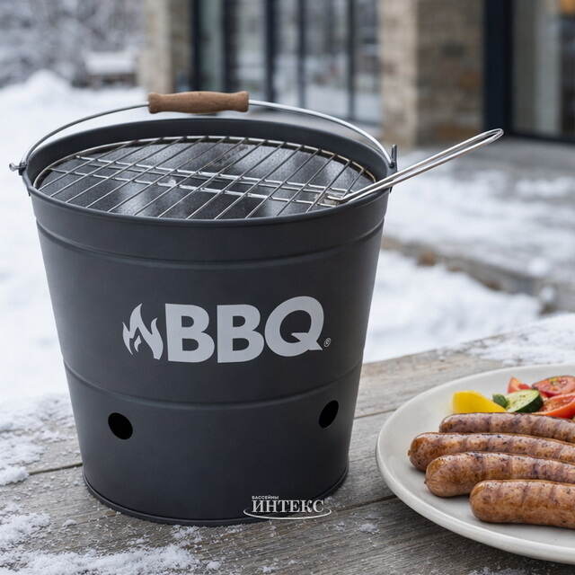 Мангал для барбекю Вудхейвен 40*27 см, темно-серый Koopman