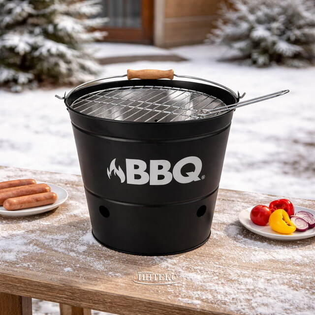 Мангал для барбекю Вудхейвен 40*27 см, черный Koopman