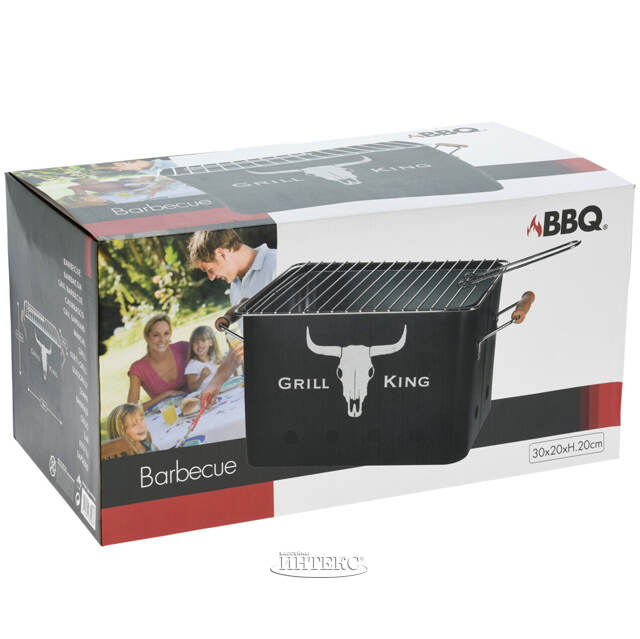 Настольный угольный гриль Бигхорн 32*20 см Koopman