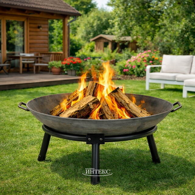 Костровая чаша с ручками Charcoal 60 см Koopman