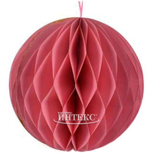 Бумажный шар Soft Geometry 20 см розовый Due Esse Christmas