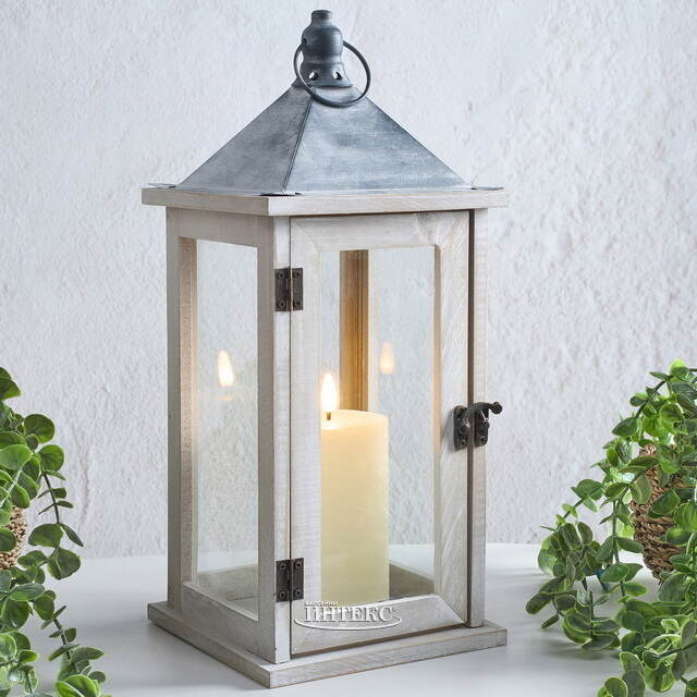 Подсвечник фонарь Тринелли 41*16 см белый Koopman (Купман)