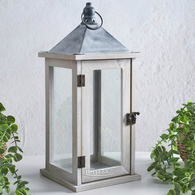 Подсвечник фонарь Тринелли 41*16 см белый Koopman (Купман)