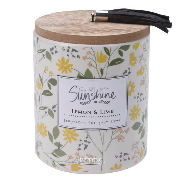 Ароматическая свеча в стакане Sunshine - Lemon&Lime 12*9 см Koopman (Купман)