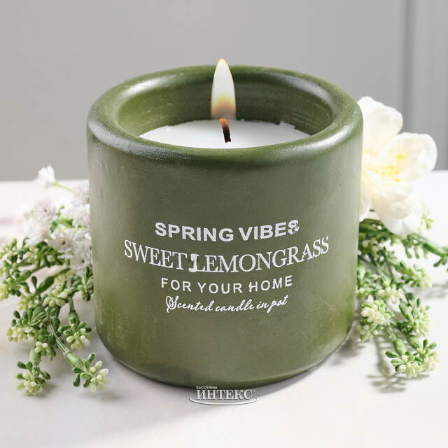 Ароматическая свеча в стакане Relaxation - Лемонграсс 8 см Koopman (Купман)