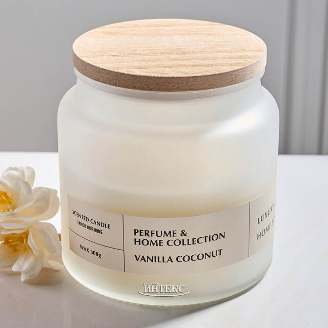 Ароматическая свеча в стакане Shelby: Ваниль и Кокос 10 см Koopman