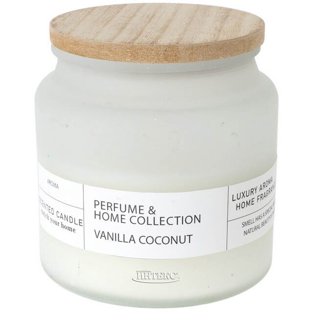 Ароматическая свеча в стакане Shelby: Ваниль и Кокос 10 см Koopman