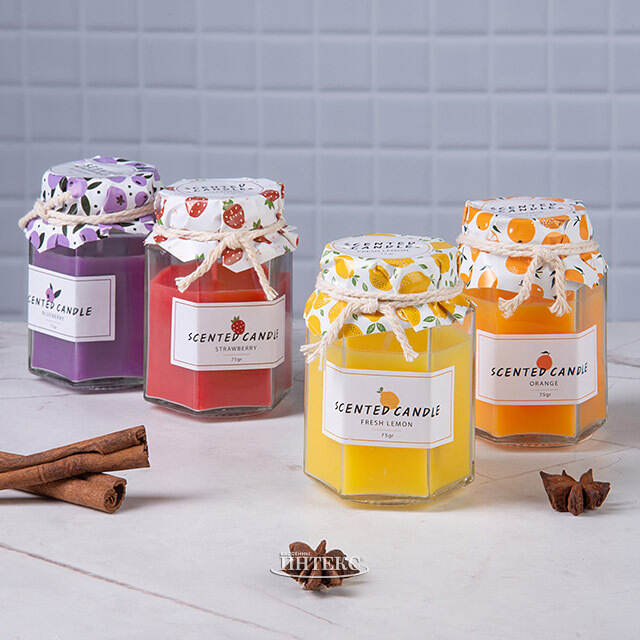 Набор ароматических свечей Бабушкино Варенье 8*5 см, 4 шт Koopman