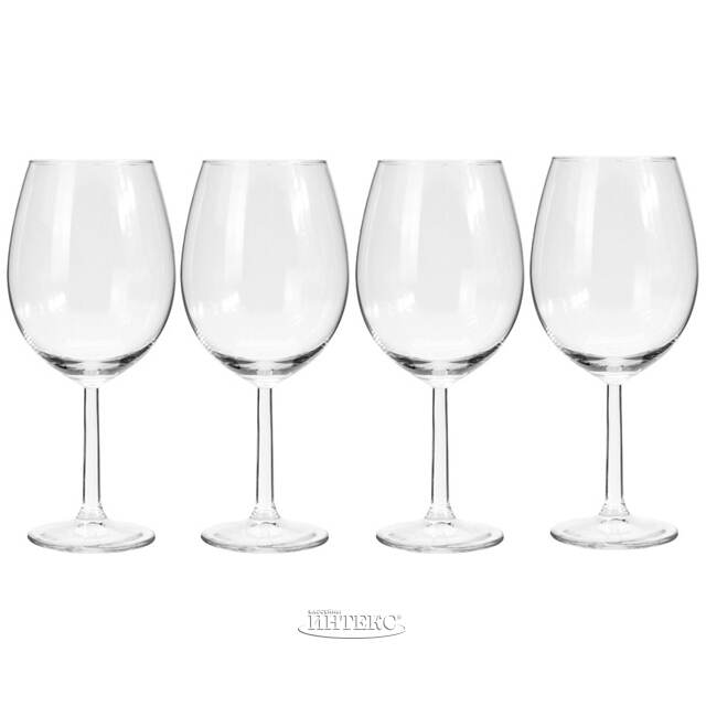 Набор бокалов для красного вина Moscato 21 см, 4 шт, 580 мл Koopman